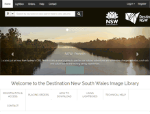 Tablet Screenshot of images.destinationnsw.com.au